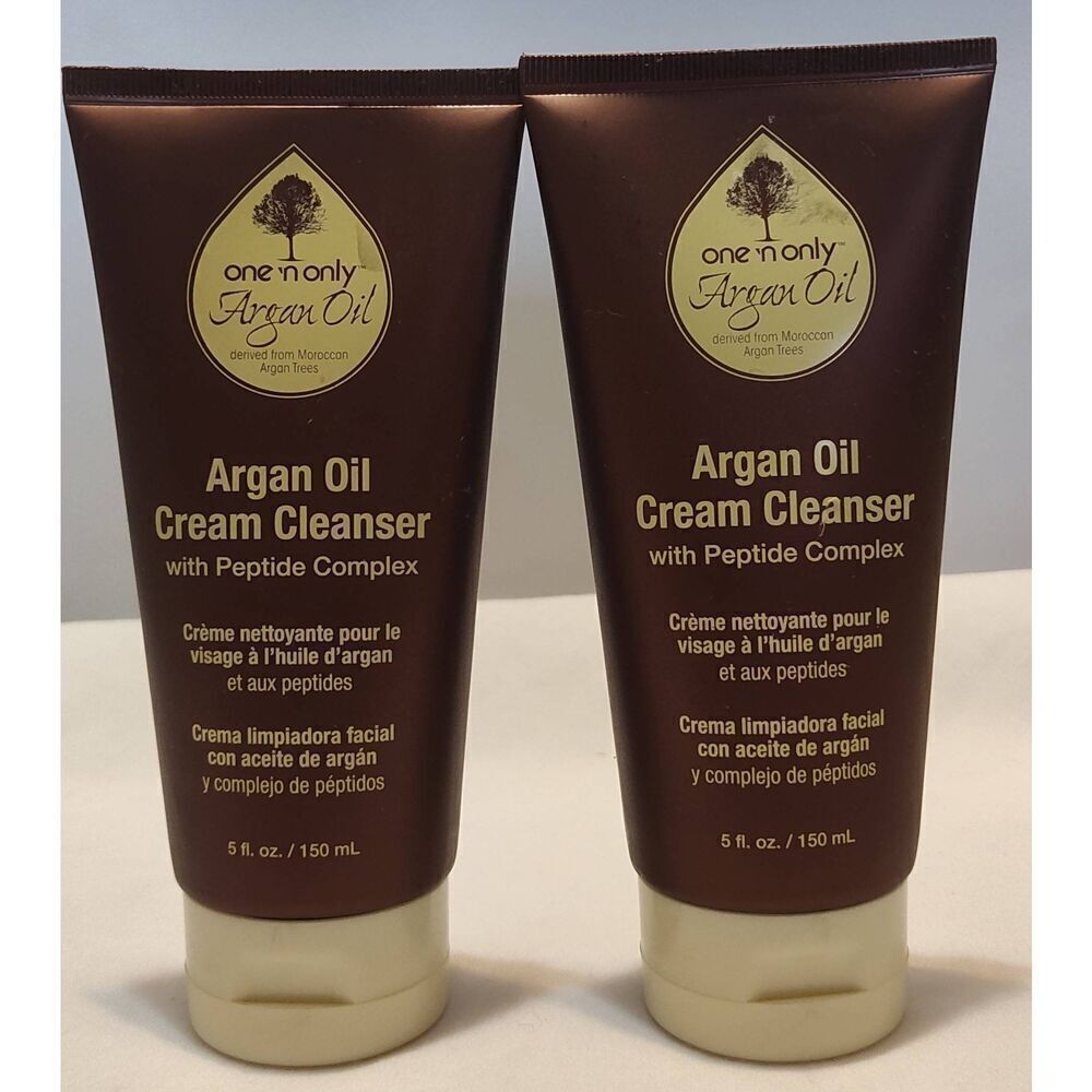 Lot of 2 One'n Only Argan Oil Cream Cleanser, 5 Oz each